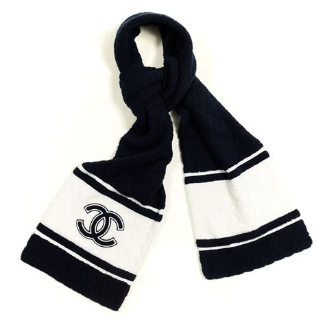 chanel white cashmere scarf|chanel cashmere wool cc scarf.